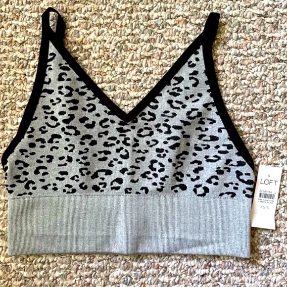 Loft leopard print seamless bralette - Picture 1 of 3